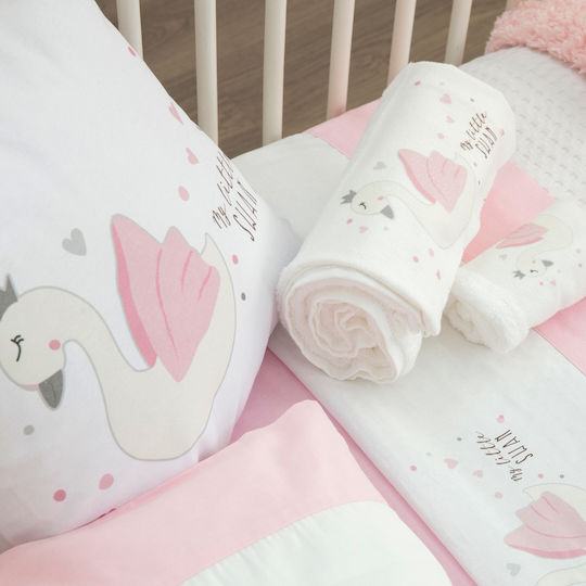 Borea Kinder Wurfkissen My Little Swan Weiß 45x45cm