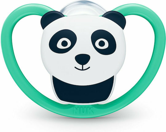 Nuk Space Orthodontic Pacifier Silicone with Case Always - Green for 18-36 months