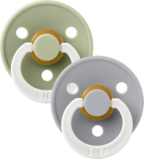 Bibs Πιπίλες Καουτσούκ για 18+ μηνών Colour Νυκτός Sage Glow & Cloud Glow 2τμχ