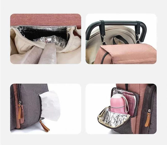Lequeen Diaper Bag Grey 35x25x39cm.