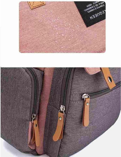 Lequeen Diaper Bag Grey 35x25x39cm.