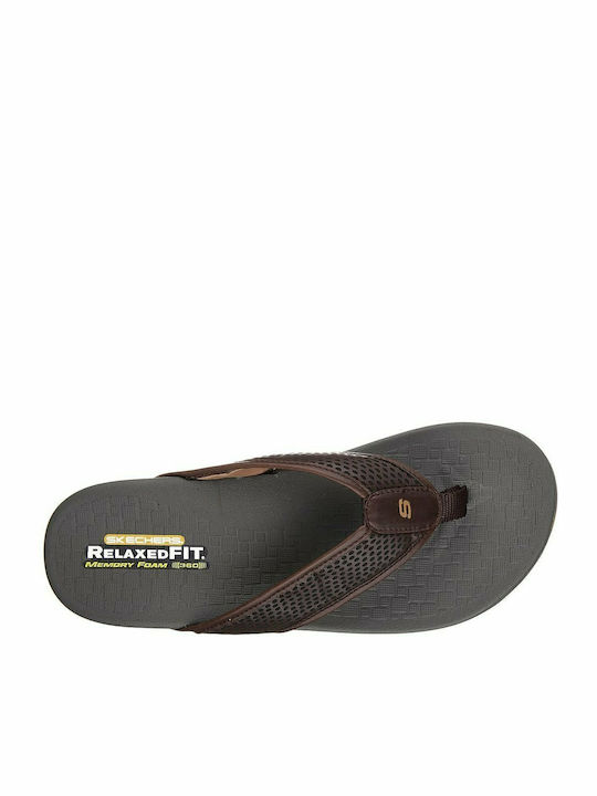 Emiro Men's Flip Flops Brown