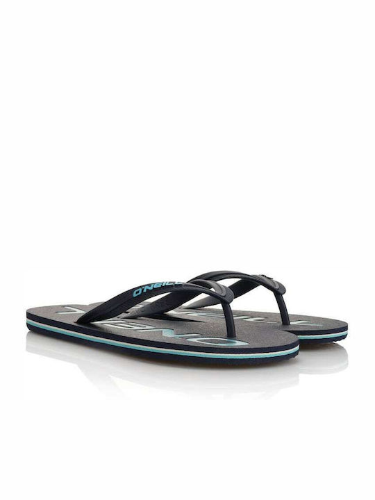 Profile Logo Slapi Bărbați Flip Flops Albastru Închis