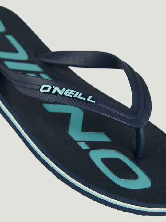 Profile Logo Slapi Bărbați Flip Flops Albastru Închis