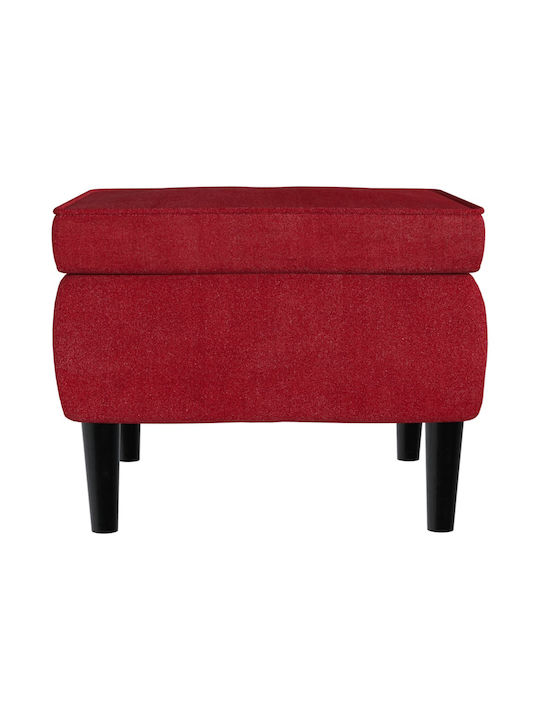 Stoff Fußhocker Bordeaux 55x54,5x42cm