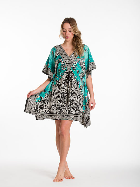 Rima Beachwear Women's Mini Caftan Beachwear Green