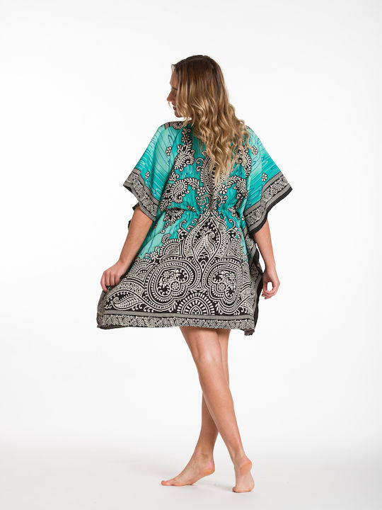 Rima Beachwear Women's Mini Caftan Beachwear Green