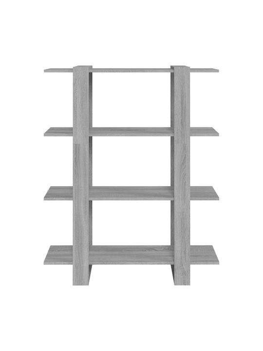 Grey Bookcase 100x30x123.5cm