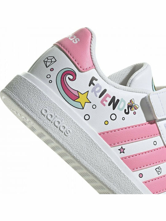 Grand Court Grand Court Детски маратонки Low Cloud White / Bliss Pink / Grey Two