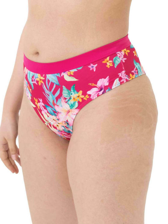 Vanua Levu Bikini Slip High Waist Fuchsia