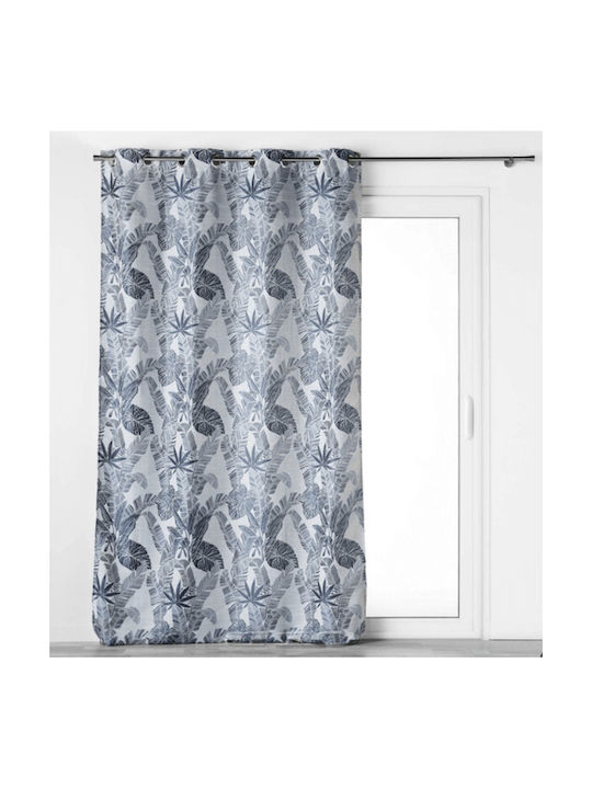 Kipper Κουρτίνα με Τρουκς Cocoon Grey 140x260εκ.