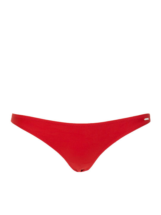 Olive Bikini Slip Red