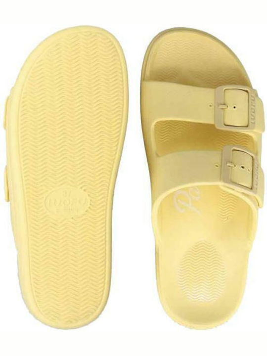 Women's Flip Flops Style Sandals in Yellow Color