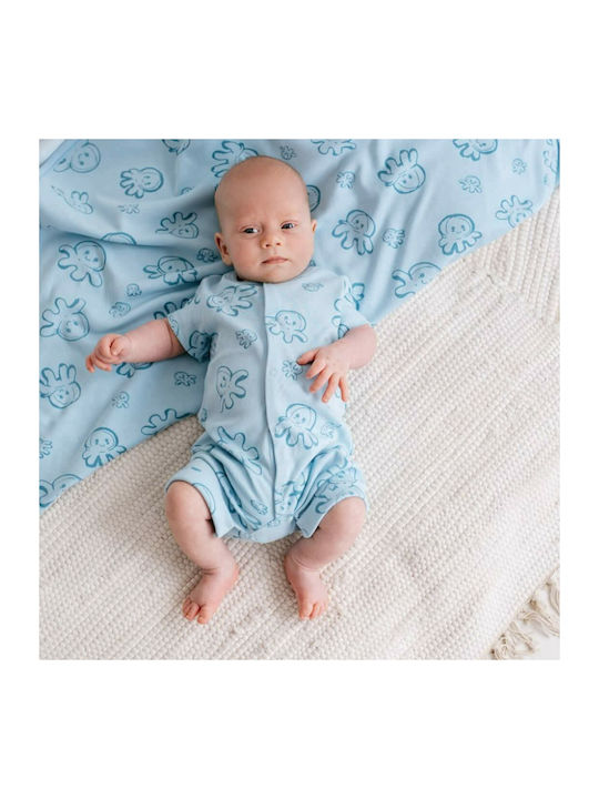 Swaddle Blanket Light Blue 90x90cm