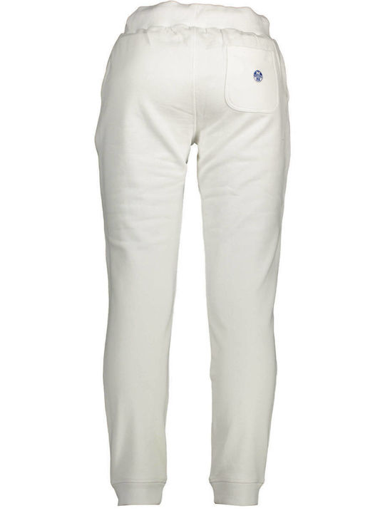 North Sails Pantaloni de trening cu elastic Alb