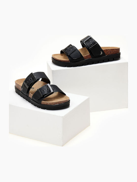 Sandale Casual Damă Flatforme Negru