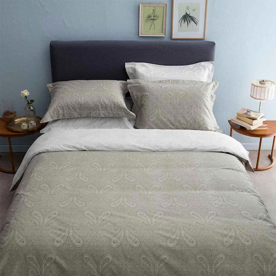 Vesta Home Duvet Cover Set Cotton Satin Queen with 2 Pillowcases 230x240 Firenze 02
