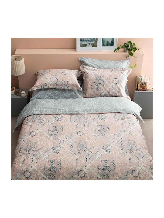 Vesta Home Σετ Παπλωματοθήκη Βαμβακοσατέν Υπέρδιπλη με 2 Μαξιλαροθήκες 230x240cm Mistral 02