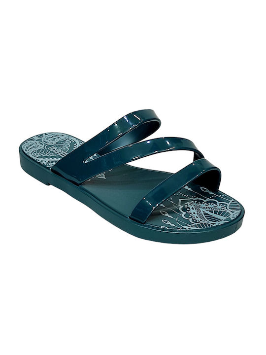 Cubanitas Frauen Flip Flops in Grün Farbe