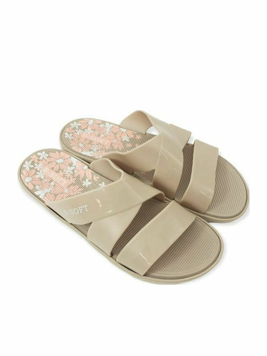 Women's Flip Flops Beige