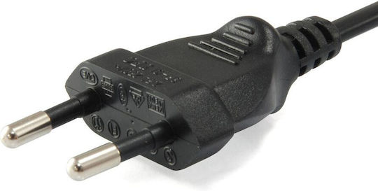 Equip Euro - IEC C7 Cable 3m Μαύρο 112161