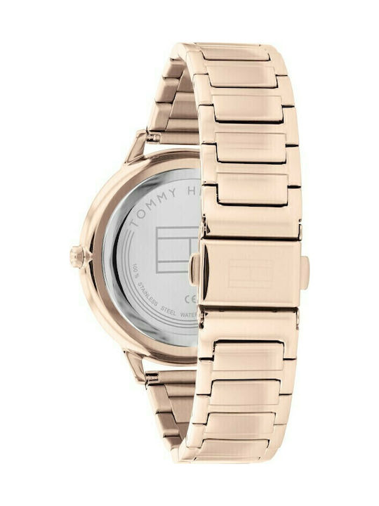 Tommy Hilfiger Samantha Γυναικείο Ρολόι 40mm Μπαταρίας με Ροζ Χρυσό Μεταλλικό Μπρασελέ