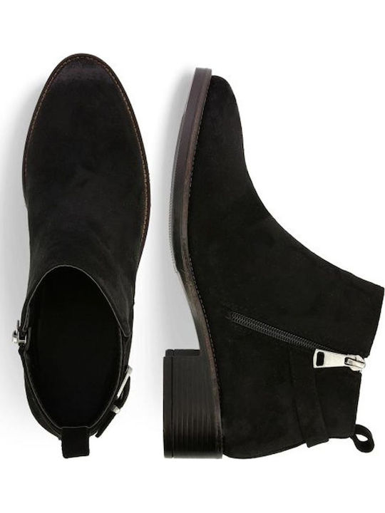 Suede Women's Ankle Boots Black