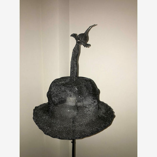 Supergreens Decorative Space Hat made of Fabric Black 85cm 1pcs