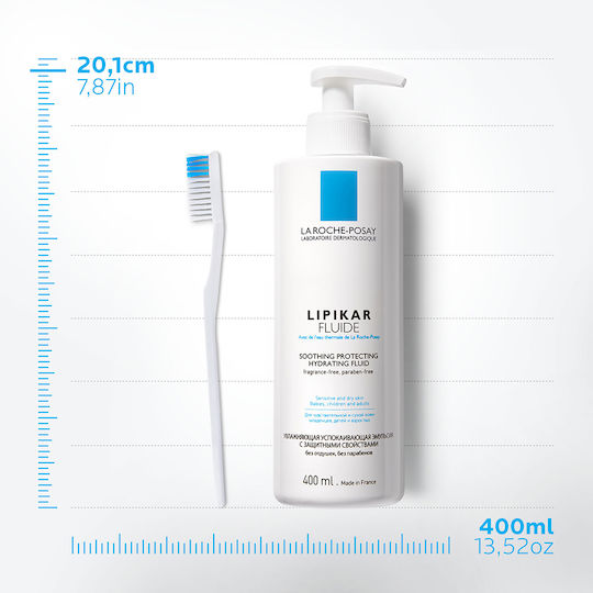 La Roche Posay Lipikar Fluide Moisturizing Cream Regeneration for Dry & Sensitive Skin 400ml