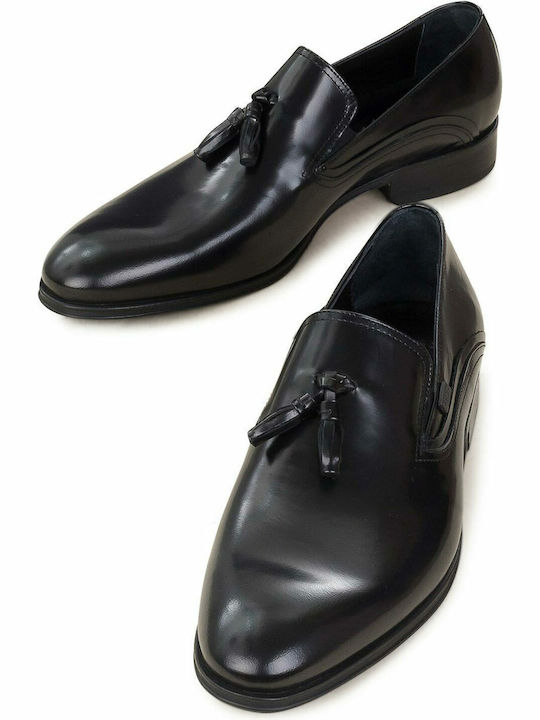 Δερμάτινα Ανδρικά Loafers σε Μαύρο Χρώμα