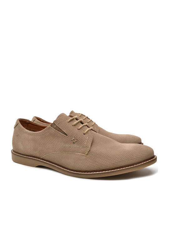 MS255R05 Leder Herren Freizeitschuhe Beige