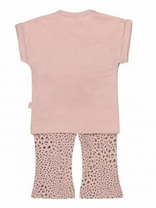 Dirkje Set Leggings Girl Pink Salmon