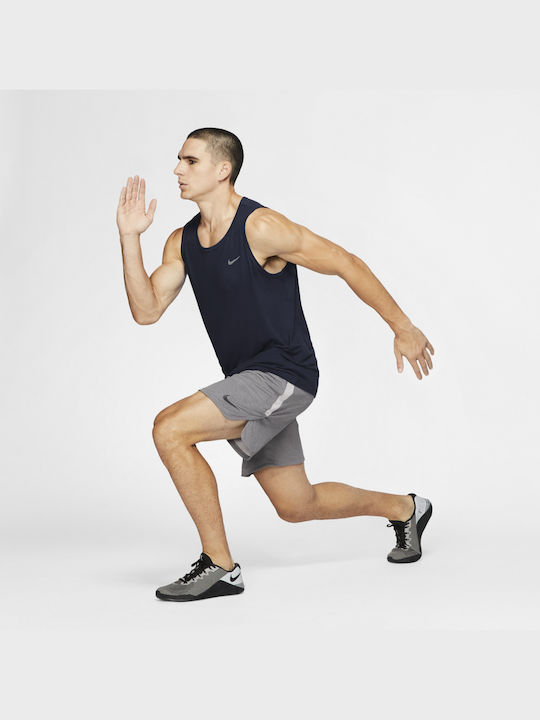 Dri-Fit Short Sleeve Athletic Blouse Navy Blue