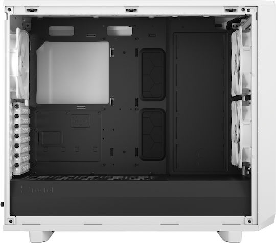 Meshify 2 Lite Gaming Midi Tower Computer Case with Side Window White TG Clear Tint