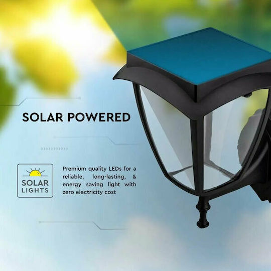 V-TAC Wall Mounted Solar Light Traffic light 2W 110lm Natural White 4000K with Photocell IP44
