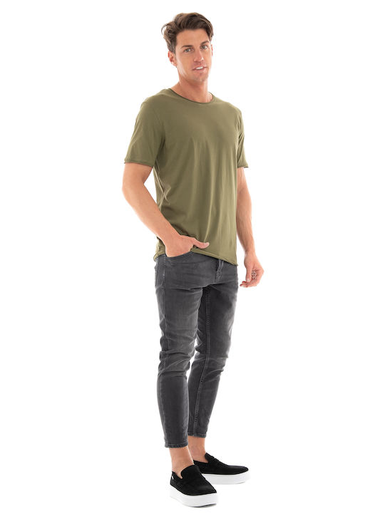 Selected Herren T-Shirt Kurzarm Khaki