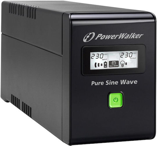 Powerwalker VI 800 SW FR UPS Line-Interactive 800VA 480W με 2 IEC Πρίζες