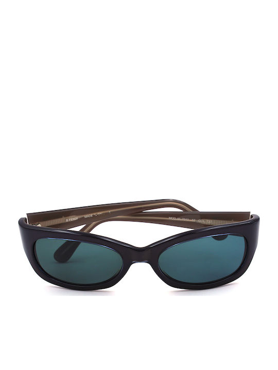 Fendi Ochelari de soare Albastru cu Cadru & Verde Lentilă Fendi Ochelari de soare Albastru cu Cadru & Verde Lentilă