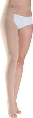 Sigvaris Traditional 504 Open Toe Graduated Compression Thigh High Stockings Δεξιά Long Plus 32-46 mmHg Beige