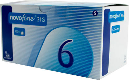 Novo Nordisk NovoFine Insulin 31G x 6mm 100Stück