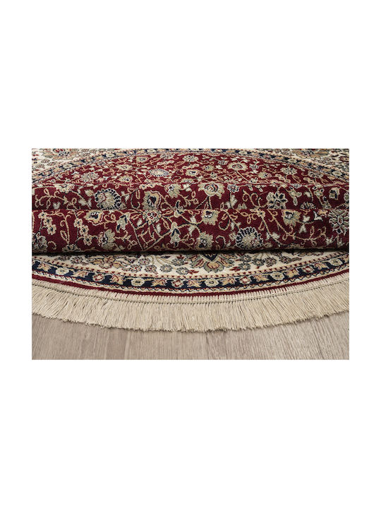Newplan Sonia 240/301220 Rug Round with Fringes Burgundy