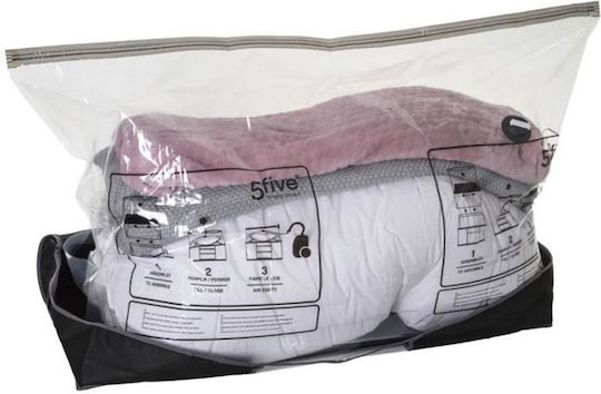 5Five Air Store Υφασμάτινη Θήκη Αποθήκευσης Ρούχων Αεροστεγής και με Κενό Αέρος σε Μαύρο Χρώμα 100x45x15cm