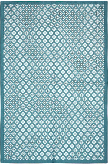 Atmosphera Ποτηρόπανο από 100% Βαμβάκι σε Μπλε Χρώμα 45x70cm 3τμχ