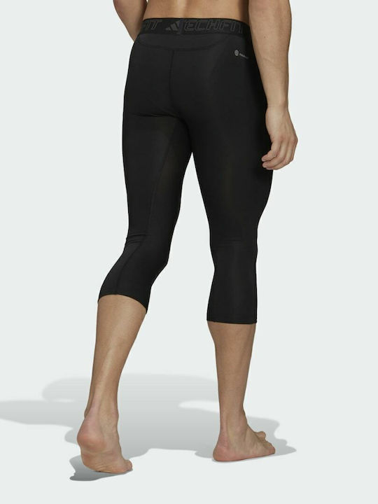 adidas Techfit Training 3/4 Ανδρικό Αθλητικό Κολάν Compression Capri Μαύρο