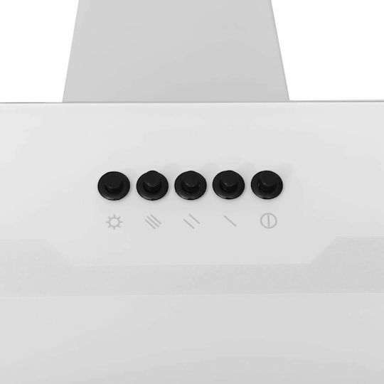 vidaXL Chimney Vent Hood 60cm White