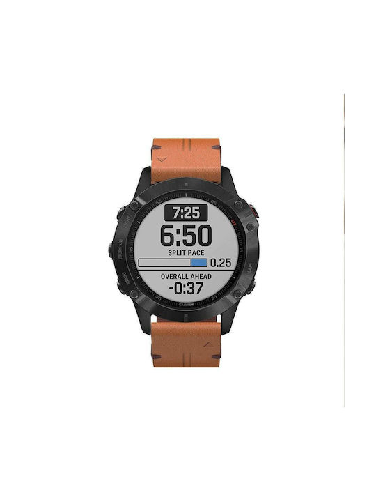 Tech-Protect Λουράκι Δερμάτινο Καφέ (- Forerunner 935/945 (22mm))