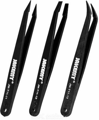 Jakemy Set JM-T11 (JM-T11-11/12/13) Tweezers for Phone Repair 3pcs JM-T11