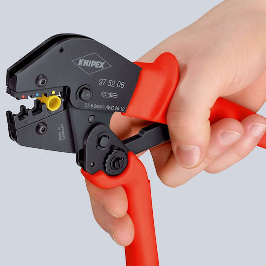 Knipex Πρέσα Ακροδεκτών με Μηχανισμό Καστάνιας