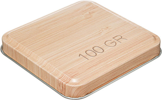 Nature Box for Tea with Lid Metallic White 100ml