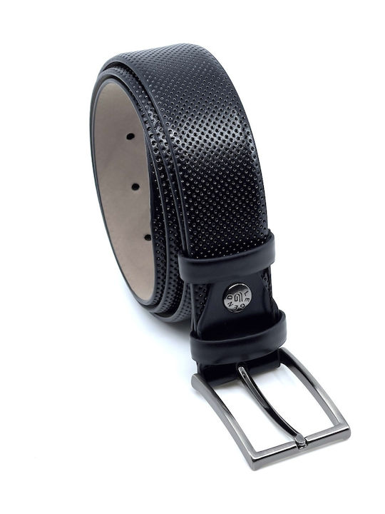 Men's Belt from Artificial Leather Black